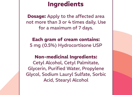 Cortate Cream - Hydrocortisone Cream 0.5 % | 15 g