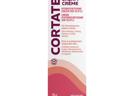 Cortate Cream - Hydrocortisone Cream 0.5 % | 15 g