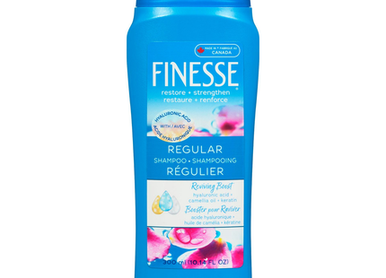 Finesse - Renouvellement quotidien - Shampooing régulier avec boost d'huile de camélia et de protéines actives | 300 ml