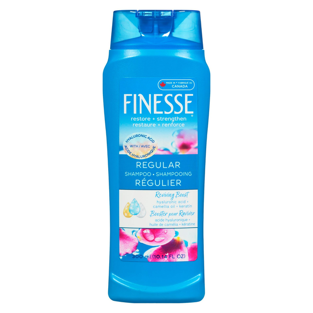 Finesse - Renouvellement quotidien - Shampooing régulier avec boost d'huile de camélia et de protéines actives | 300 ml