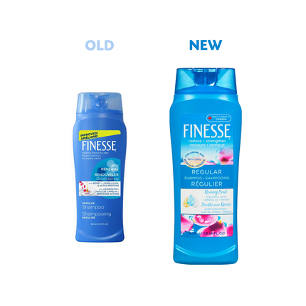 Finesse - Shampooing Régulier Renouvellement Quotidien à l'Huile de Camélia et Kératine | 300 ml