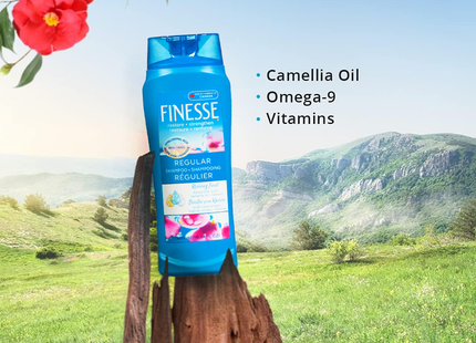 Finesse - Renouvellement quotidien - Shampooing régulier avec boost d'huile de camélia et de protéines actives | 300 ml