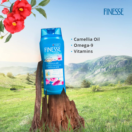 Finesse - Shampooing Régulier Renouvellement Quotidien à l'Huile de Camélia et Kératine | 300 ml
