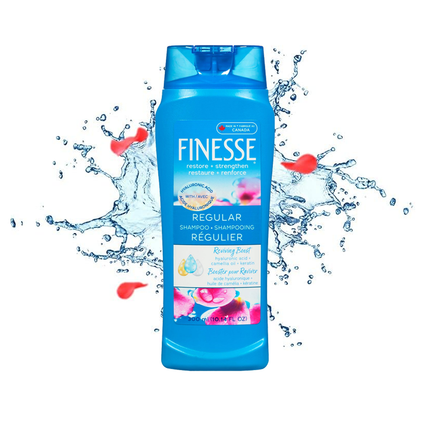 Finesse - Shampooing Régulier Renouvellement Quotidien à l'Huile de Camélia et Kératine | 300 ml