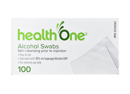 Health One - Alcohol Swabs | 100 Count