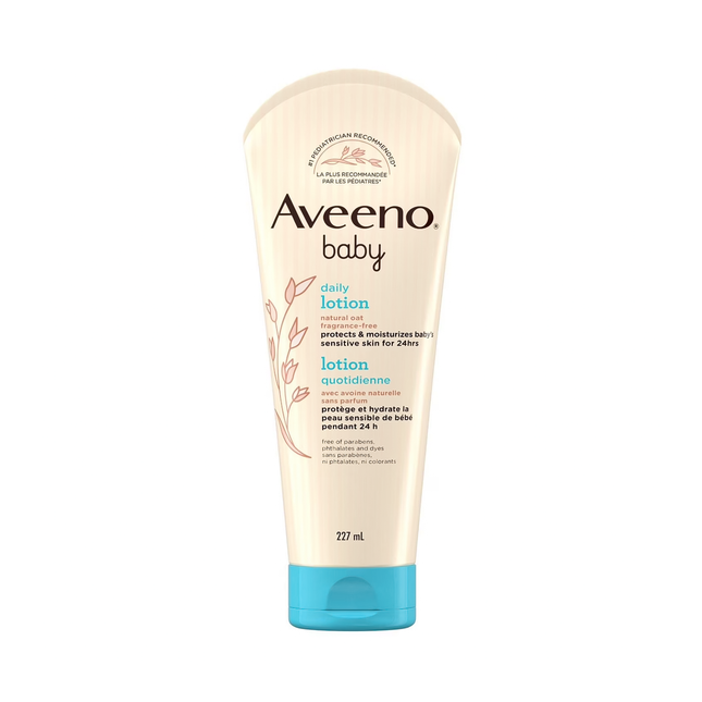 Aveeno Baby - Fragrance Free Daily Lotion with Oat for Sensitive Skin | 227 mL