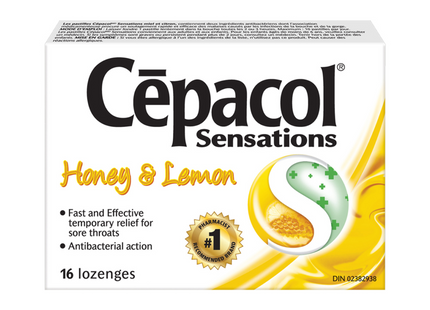 Cepacol - Sensations Lozenges - Honey & Lemon | 16 Lozenges