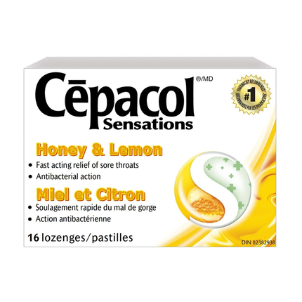 Cepacol - Sensations Lozenges - Honey & Lemon | 16 Lozenges