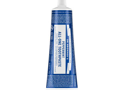 Dr. Bronner's - Dentifrice biologique à la menthe poivrée | 140 g