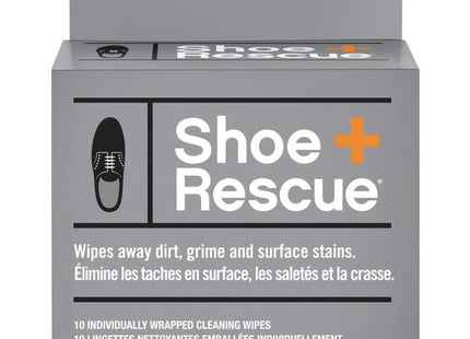 Shoe+ Rescue Cleaning Wipes | 10 Individually Wrapped Cleaning Wipes