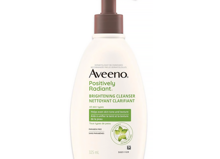 Aveeno - Positively Radiant Brightening Cleanser - Soy Extract | 325 mL