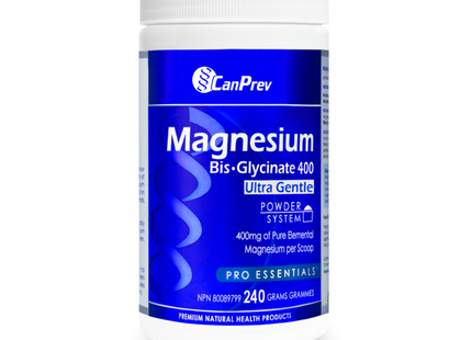 CanPrev - Magnesium Bis-Glycinate 400 Powder | 240 g