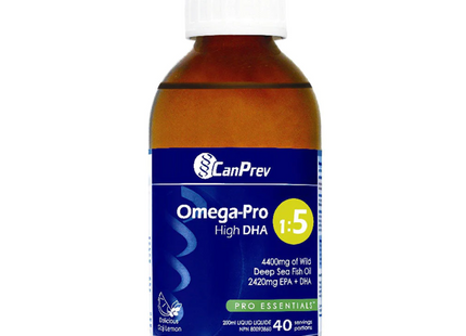 CanPrev - Omega-Pro High DHA 1:5 Deep Sea Fish Oil | 200 ml