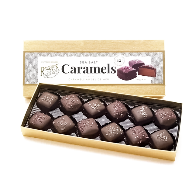 Rogers' Chocolates - Sea Salt Caramels, 12 Caramels | 240 g