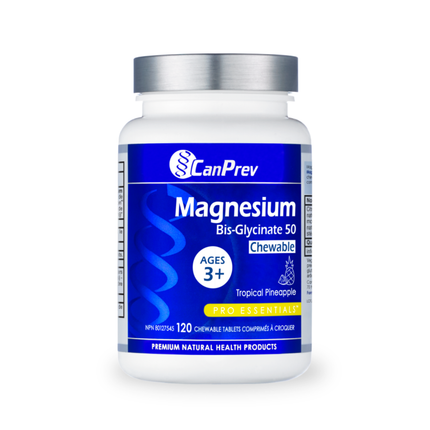 CanPrev - Magnesium Bis-Glycinate 50, Tropical Pineapple | 120 Tablets