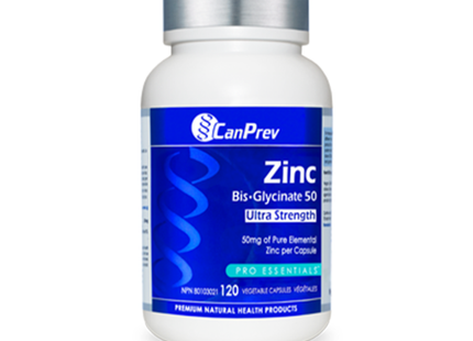 CanPrev - Zinc Bis-Glycinate 50 UltraStrength | 120 Capsules