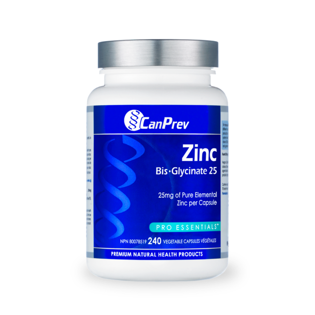CanPrev - Zinc Bis-Glycinate 25 | 240 Capsules