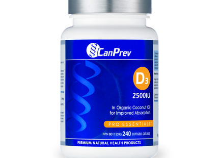 CanPrev - D3 2500IU | 240 Softgels