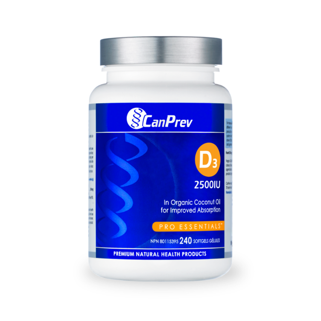 CanPrev - D3 2500IU | 240 Softgels