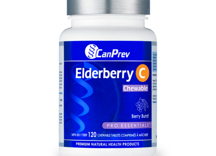 CanPrev - Elderberry C Chewable, Berry Burst | 120 Tablets