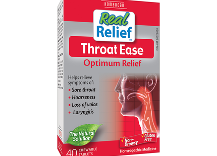 HOMEOCAN - Throat Ease | 40 Tablets