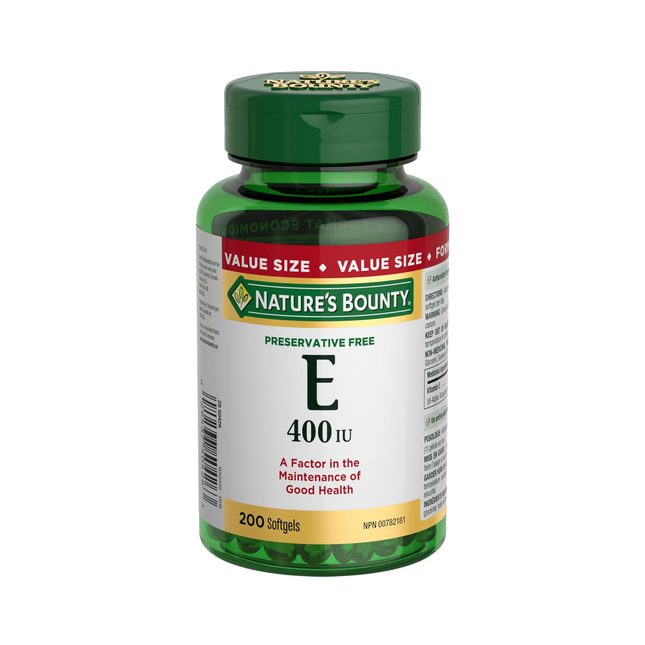 Nature's Bounty - Vitamin E | 200 Softgels