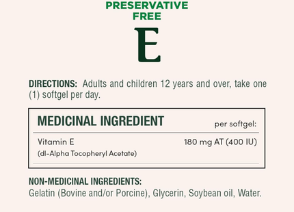 Nature's Bounty - Vitamin E | 200 Softgels