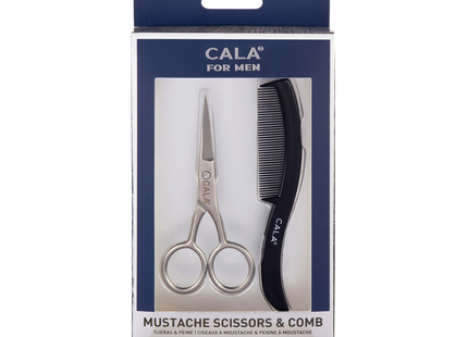 Cala For Men - Mustache Scissors & Comb