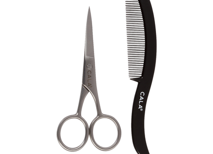 Cala For Men - Mustache Scissors & Comb