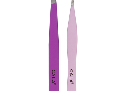 Cala - Fine Point & Slanted Tweezer Set, Orchid | Tweezer Duo
