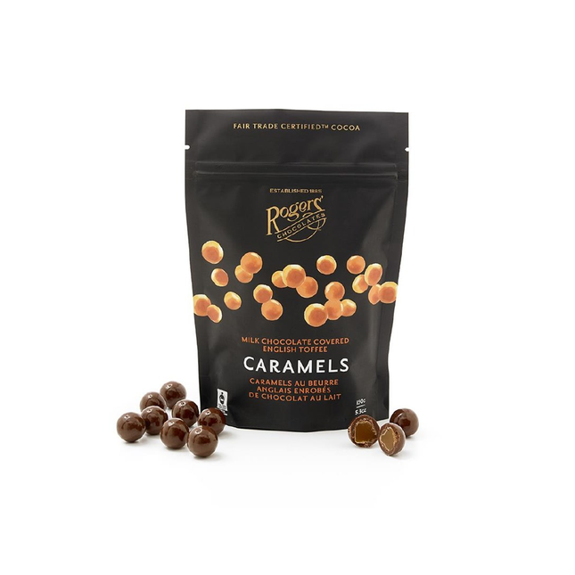 Rogers' Chocolates - Caramels au caramel anglais enrobés de chocolat au lait | 150g