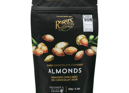 Rogers' Chocolates - Dark Chocolate Covered Almonds | 150 g