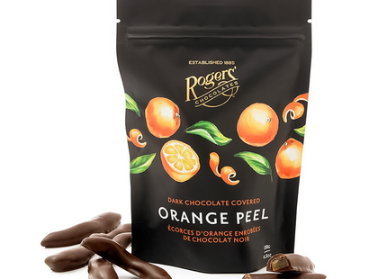 Rogers' Chocolate - Dark Chocolate Covered Orange Peel | 130 g