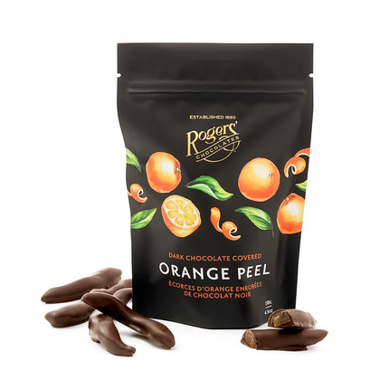 Rogers' Chocolate - Dark Chocolate Covered Orange Peel | 130 g
