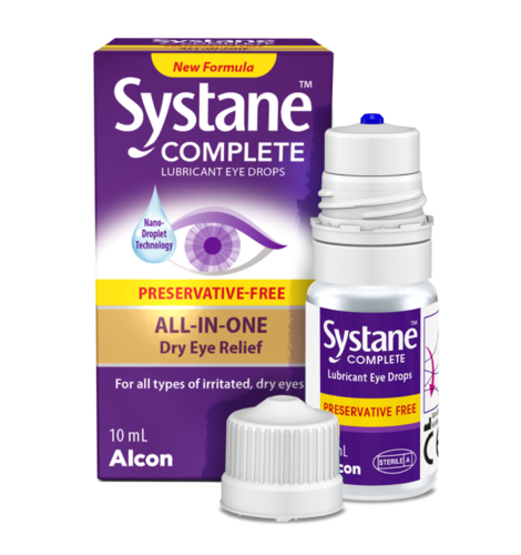 Systane Complete - All in One Dry Eye Relief - Preservative Free Lubricant Eye Drops | 10 mL Sterile