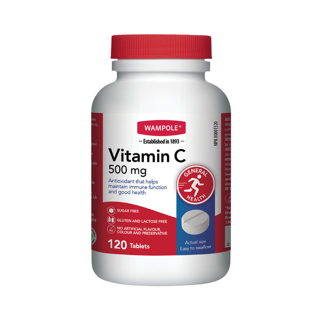 Wampole - Vitamine C 500 mg | 120 comprimés