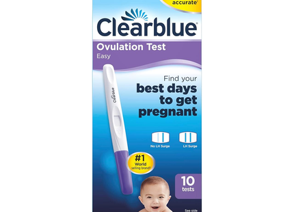 Clearblue - Test d'ovulation - 1 mois d'approvisionnement | 10 épreuves