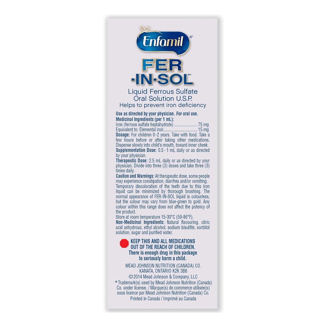 Fer Inol Enfamil - Fer In Sol Oral Solution | 50 mL – White Cross E-Store
