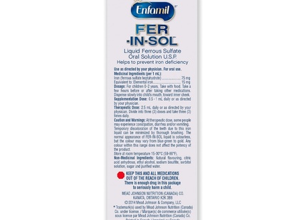 Enfamil - Fer-In-Sol Oral Solution | 50 mL