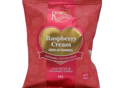 Rogers' Chocolates - Heart-Shaped Raspberry Cream | 40 g