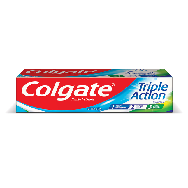 Colgate - Triple Action Anticavity Fluoride Toothpaste - Original Mint | 70 g
