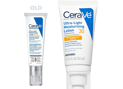 CeraVe - UltraLight Moisturizing Lotion SPF 30, For Normal To Oily Skin | 52 mL