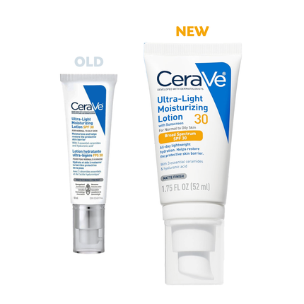 CeraVe - UltraLight Moisturizing Lotion SPF 30, For Normal To Oily Skin | 52 mL