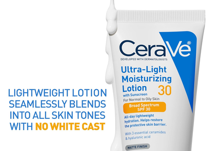 CeraVe - UltraLight Moisturizing Lotion SPF 30, For Normal To Oily Skin | 52 mL