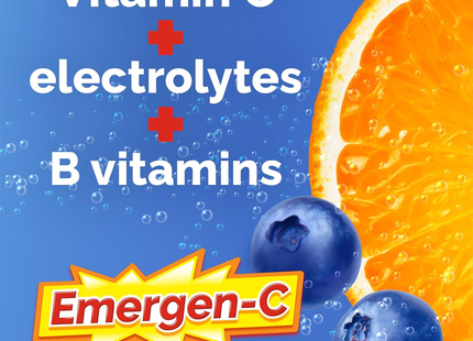 Emergen-C - Immune+ Elderberry Flavoured Fizzy Drink Mix | 18 Packets