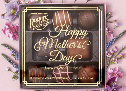 Rogers' Chocolates - Happy Mother's Day Assortment - 8 Chocolates | 121 g