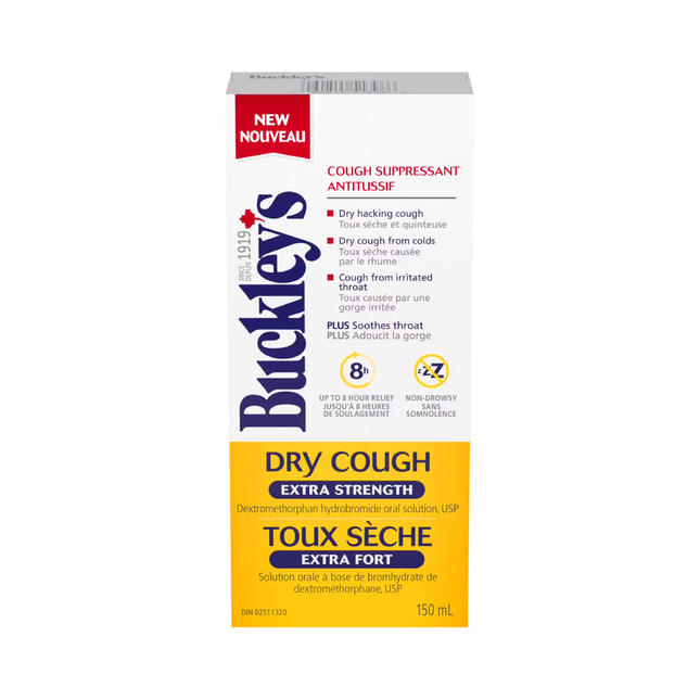 Buckley's - Extra Strength Dry Cough Suppressant Syrup | 150 mL