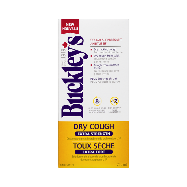 Buckley's - Dry Cough Suppressant, Extra Strength | 250 mL