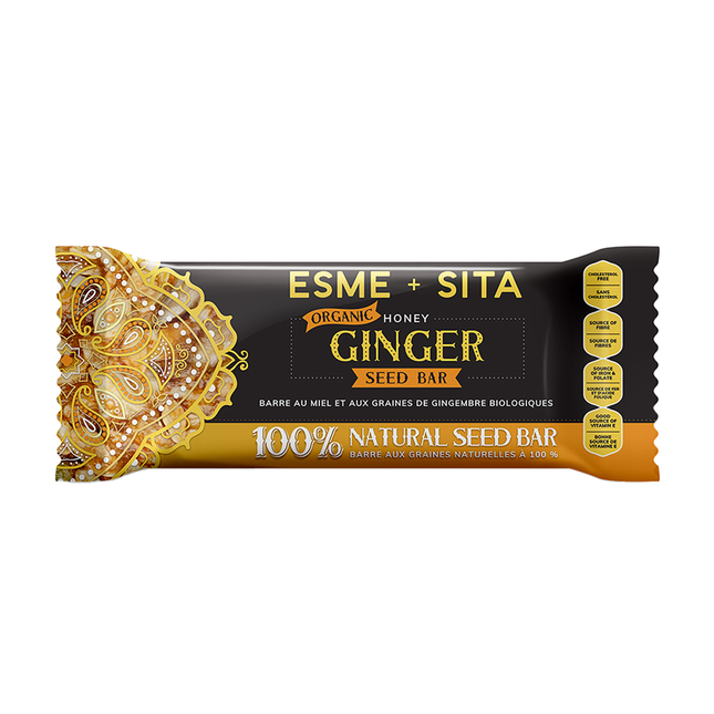 Esme+Sita - Organic Honey Ginger Bar | 12 Pk