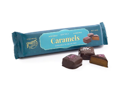 Rogers' Chocolates - Dark Chocolates Caramels, Sea Salt | 4 pieces